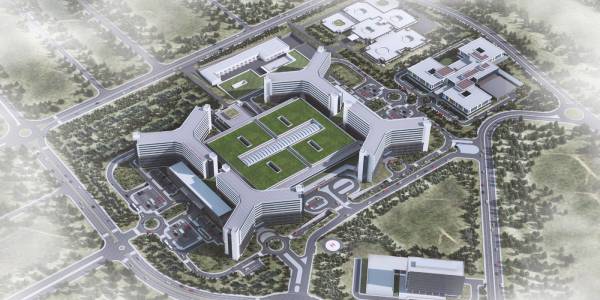 RMİ Rönesans Medikal Taahhüt İnşaat A.Ş.nin hayata geçirdiğini Gaziantep Entegre Sağlık Kampüsü