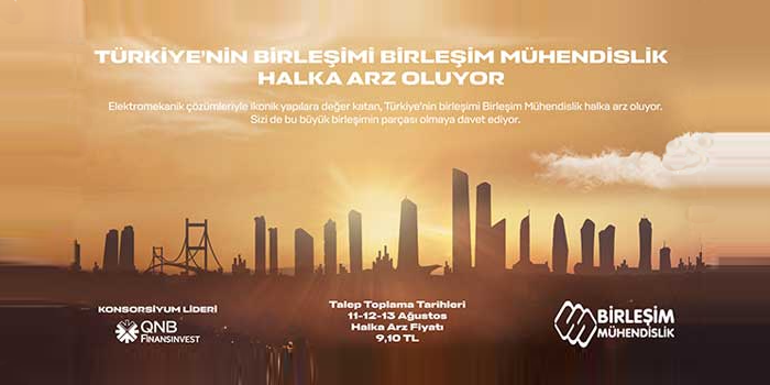 Birleşim Mühendislik is going to complete it's public offering soon